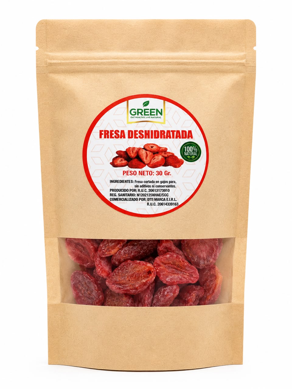 FRESA DESHIDRATADA BOLSA DE 30 G