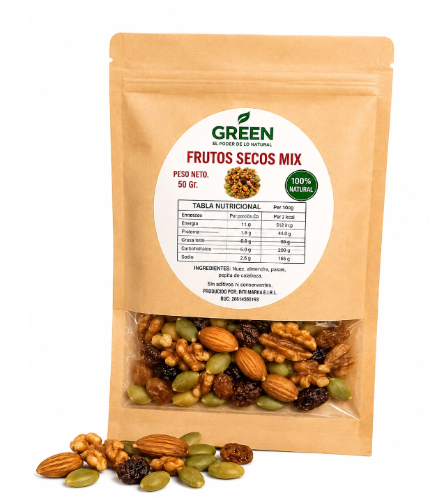 FRUTOS SECOS MIX DE 50 GR.